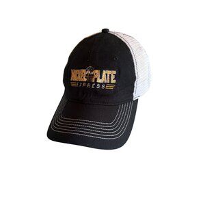 Nickel Plate Express Black & White Adjustable‎ Trucker Hat Trains